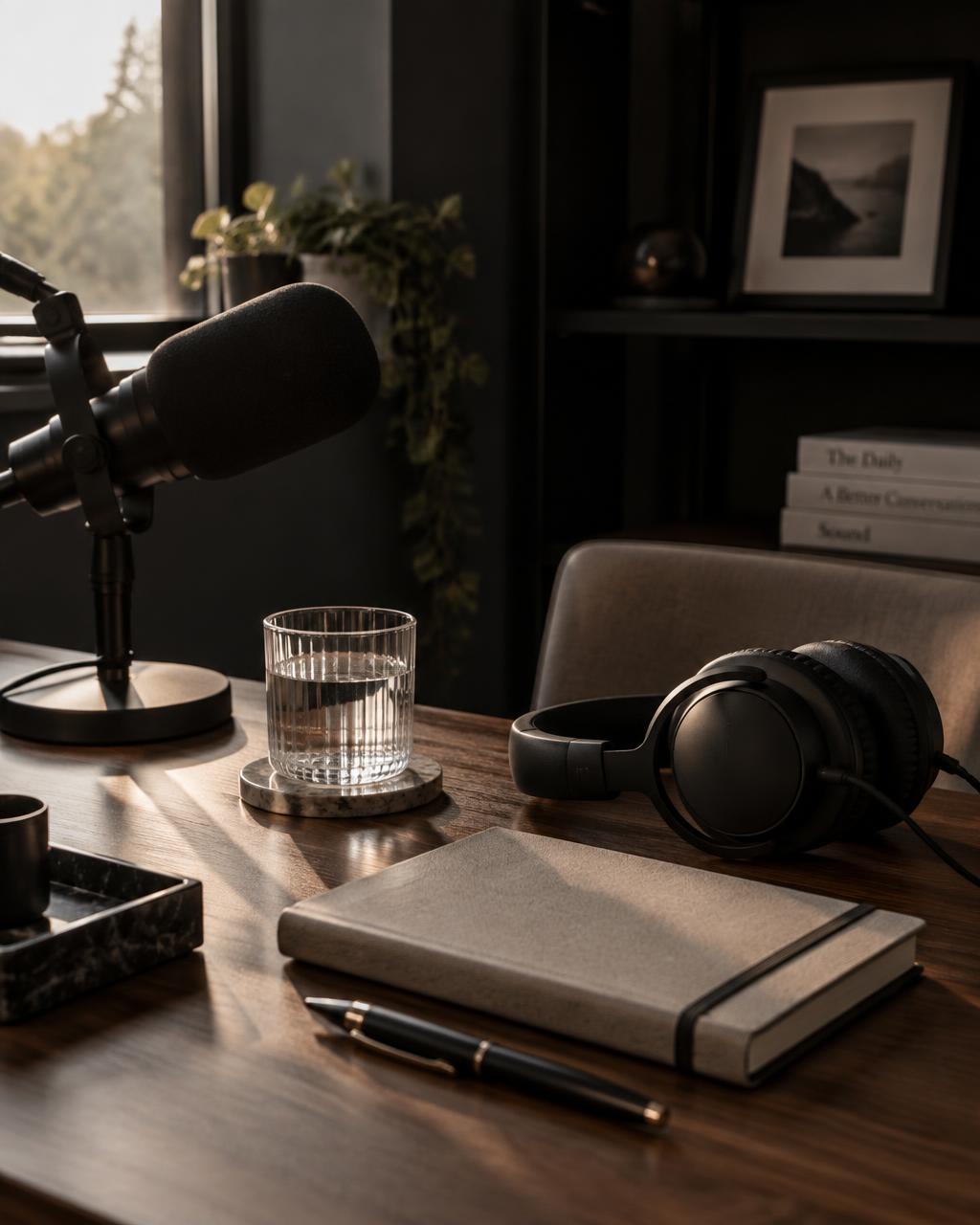 A quiet desk in the What Matters studio